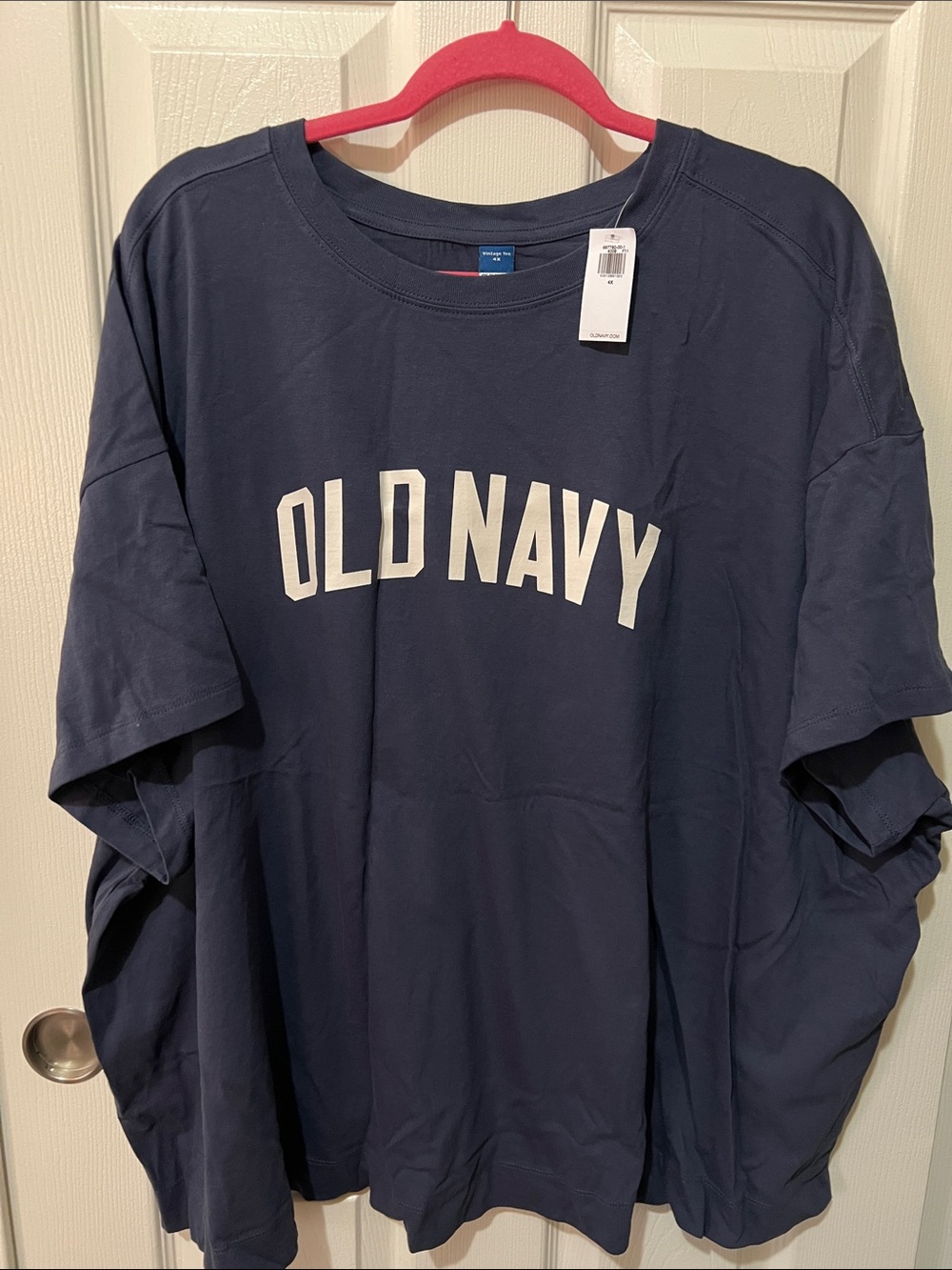 Old Navy Navy Blue Logo Short-Sleeve Tee